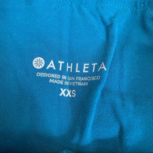 Athleta Blue High-Waisted Leggings With Pockets - Picture 4 of 4